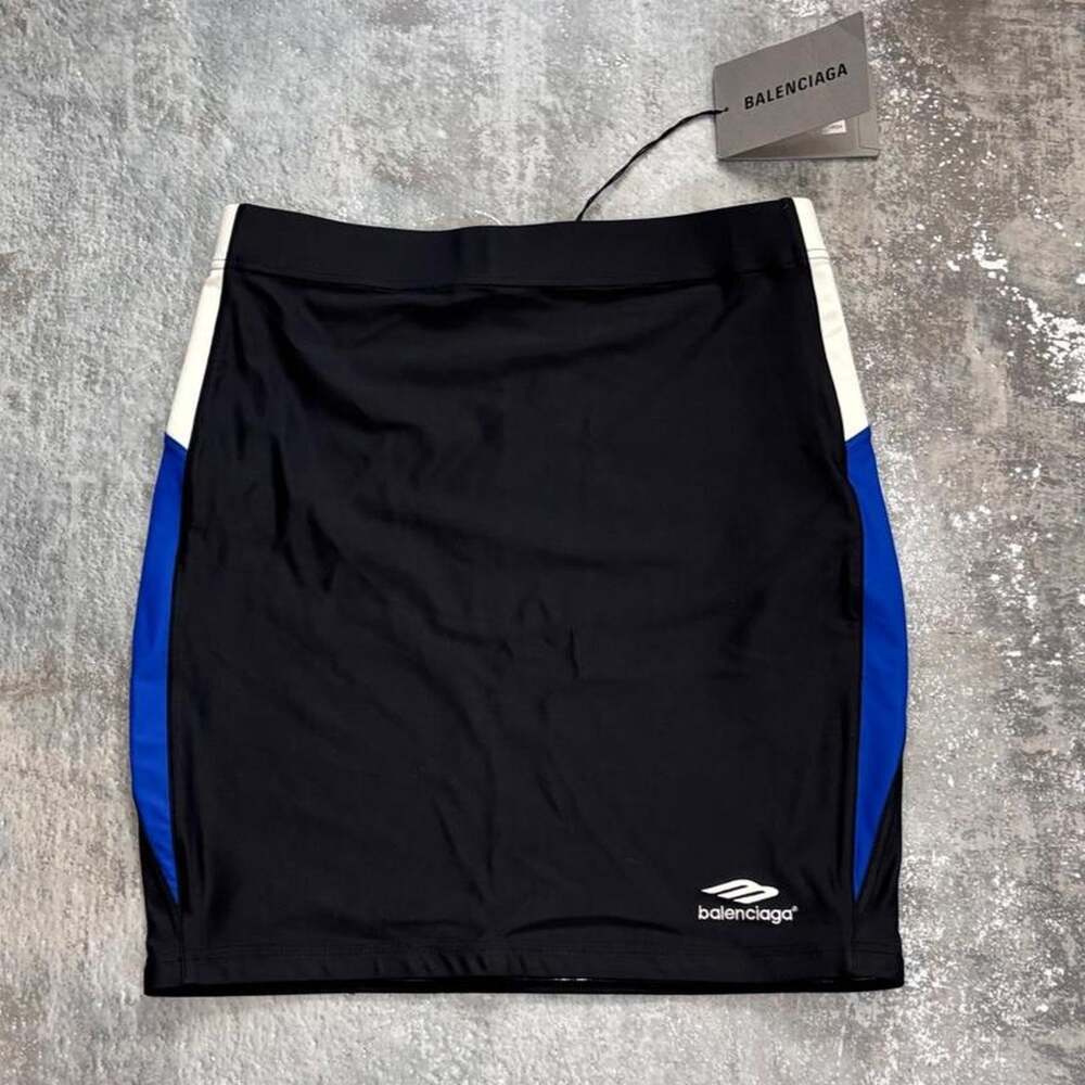 Balenciaga SS22 Sporty B Colorblock Mini Skirt SS 22 Size XS